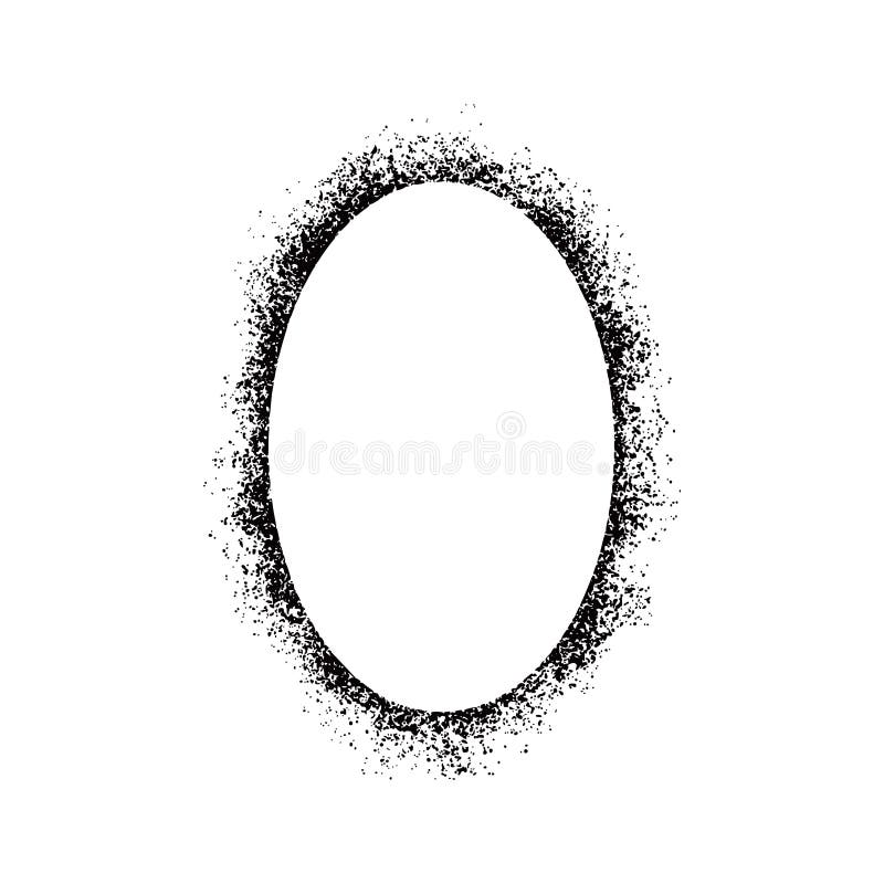 Stencil Spray Effect Paint Frame. Stock Vector Illustration of rectangular, texture 237479884