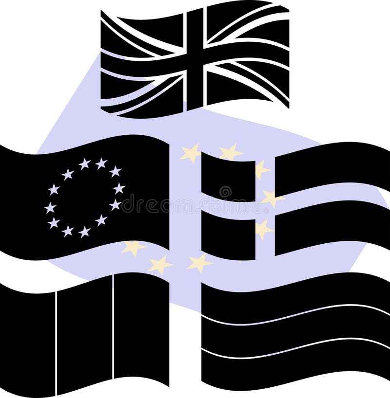 Stencils of europe flags stock vector. Illustration of cross 17641951