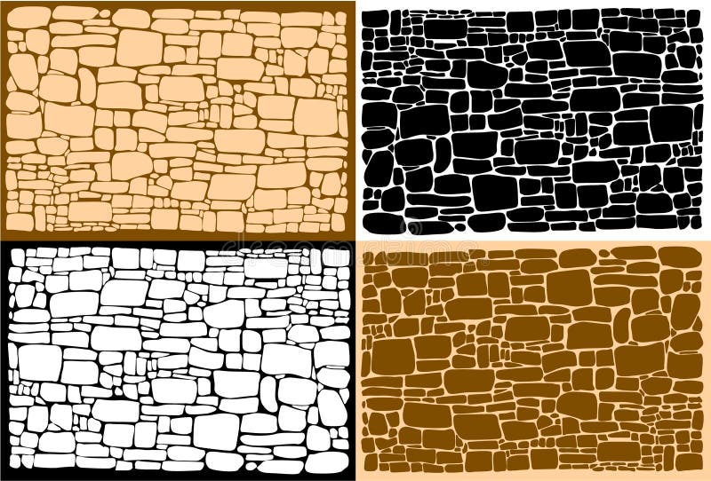 Stenvägg royaltyfri illustrationer