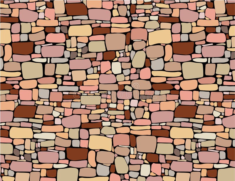 Stenvägg stock illustrationer