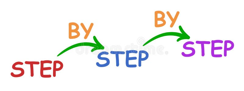 Step by step icon - vector stock illustration. Illustration of courage -  164556531