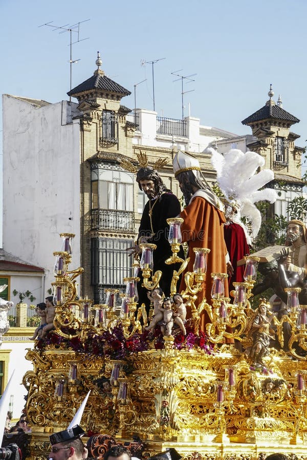Seville Easter, Nazarenes editorial photography. Image of penance ...