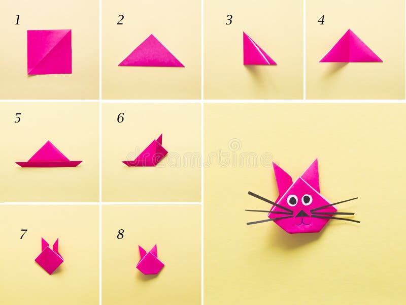 Origami Paper Instructions Stock Illustrations – 952 Origami Paper  Instructions Stock Illustrations, Vectors & Clipart - Dreamstime