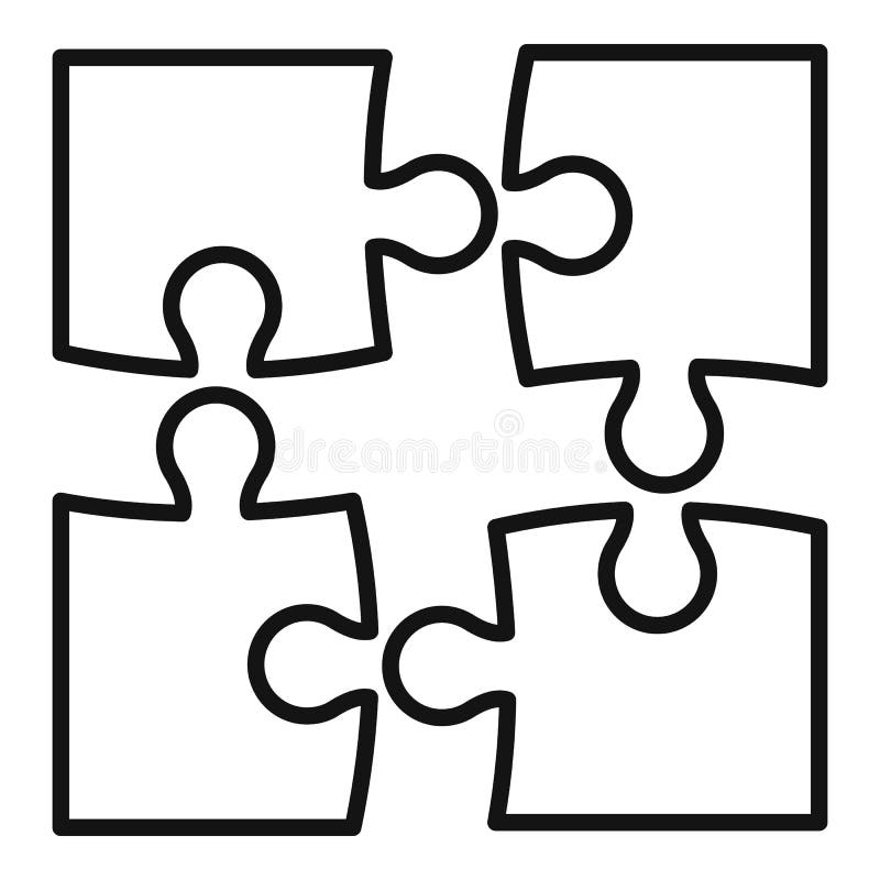 Heart Puzzle Piece Outline Stock Illustrations – 371 Heart Puzzle Piece ...