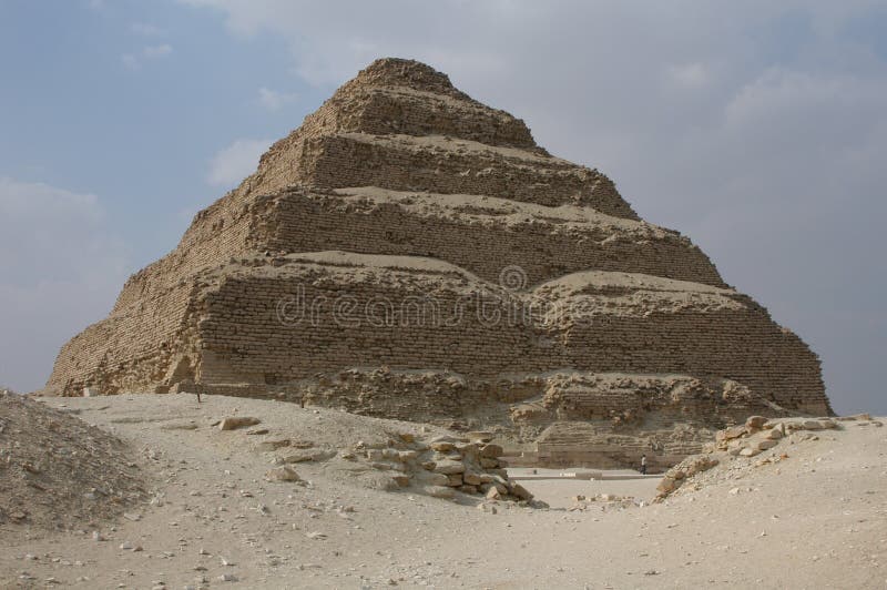 Step Pyramid of King Zoser (Djoser) Stock Image - Image of dust, straw