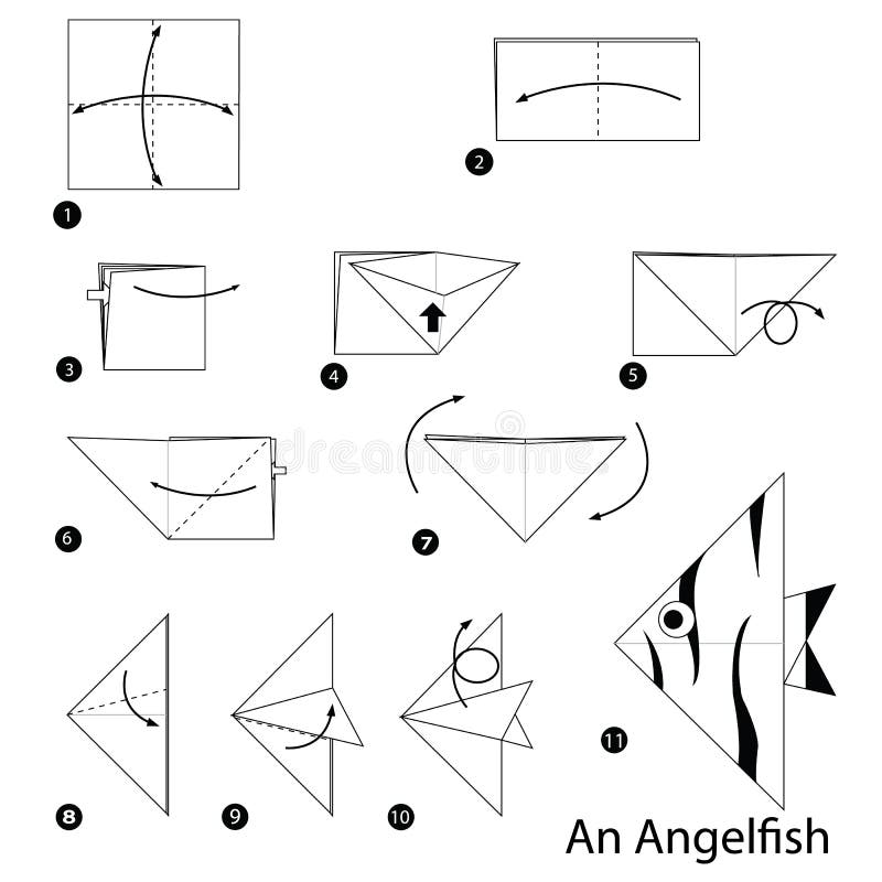 Step By Step Instructions How To Make Origami An Angelfish