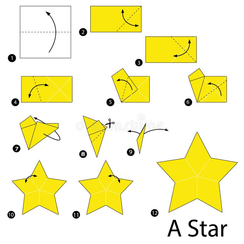 Step Step Instructions How To Make Origami Star Stock Illustrations – 15  Step Step Instructions How To Make Origami Star Stock Illustrations,  Vectors & Clipart - Dreamstime