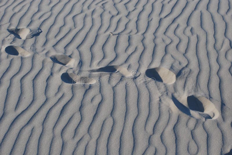 Steps on Sand Dunes