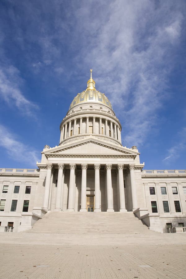 On The Steps Of The West Virginia Capital Building Stock Image Image