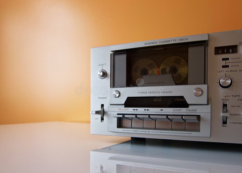 Stereo Cassette Tape Deck Recorder Player Stock Photo Image of analog