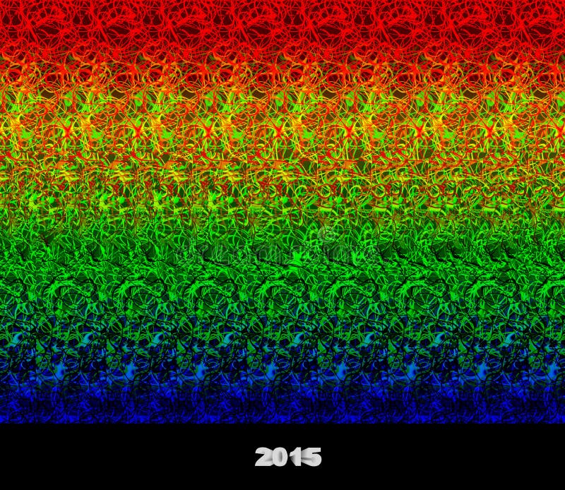 2015 - Stereogramm - Illusion eines Bildes 3D stock abbildung 2015 - Stereogramm - Illusion eines Bildes 3D stock abbildung