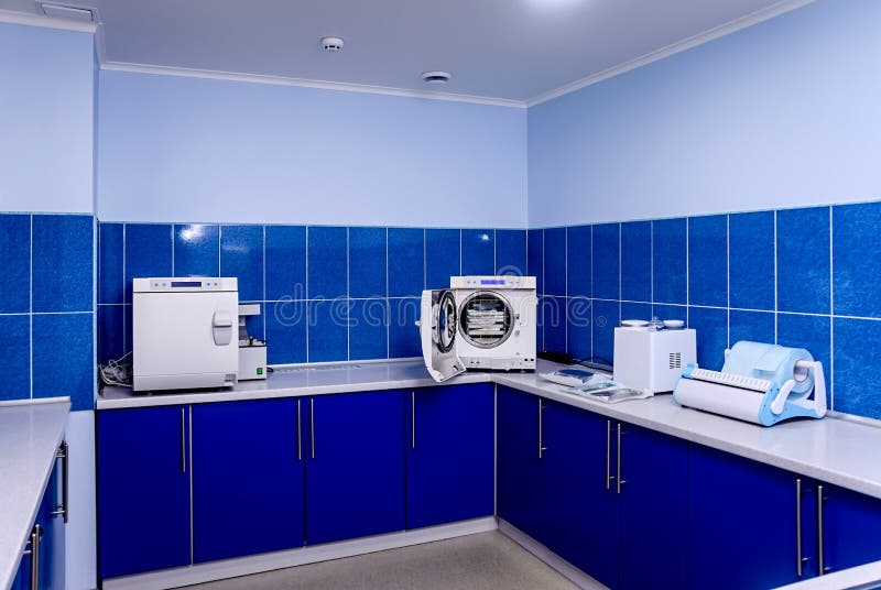 Xray Room in the Dental Clinic. VR 360 Panorama. Stock Photo Image