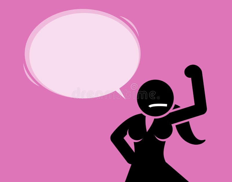 Sterke en geschikt vrouw die haar bicep tonen royalty-vrije illustratie Sterke en geschikt vrouw die haar bicep tonen royalty-vrije illustratie