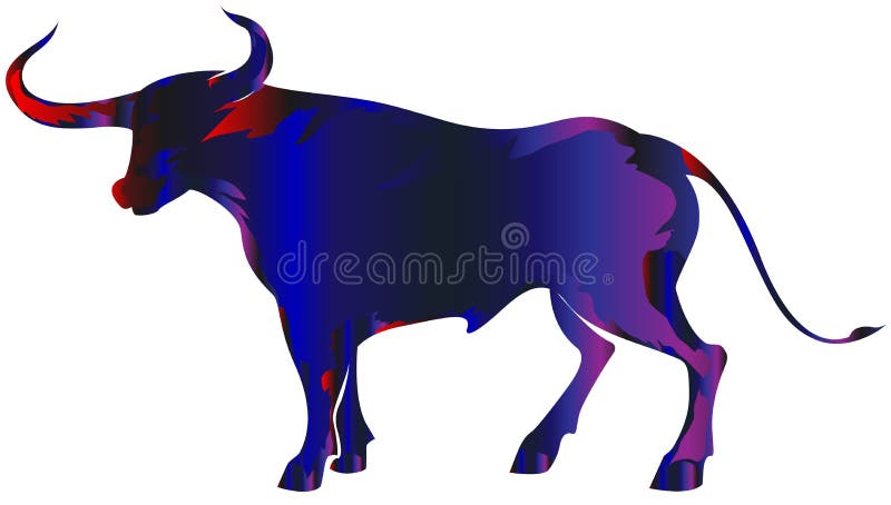 Sterke stier stock illustratie Sterke stier stock illustratie