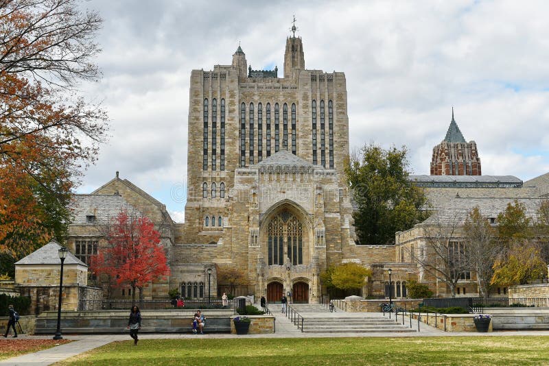 Sterling Memorial Library En Yale University Imagen de archivo