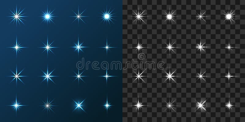 Stern 16 eingestellt auf Blau und Gray Background lizenzfreie abbildung Stern 16 eingestellt auf Blau und Gray Background lizenzfreie abbildung