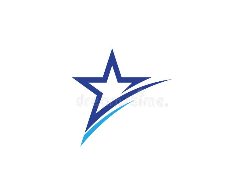Stern-Logo Template-Vektorikone stock abbildung