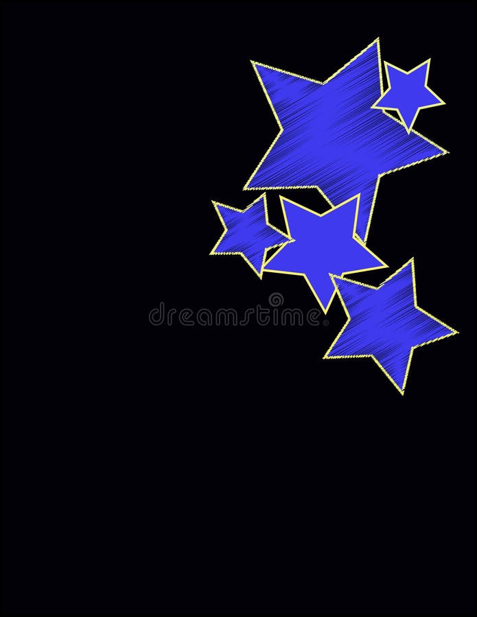 Sternenklare Nacht stock abbildung Sternenklare Nacht stock abbildung