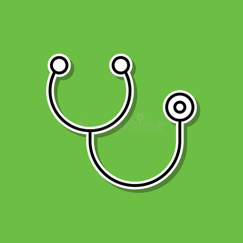 Stethoscoopstickerpictogram Eenvoudige dunne lijn, omlijnde vector van medische pictogrammen voor ui en ux, website of mobiele to vector illustratie Stethoscoopstickerpictogram Eenvoudige dunne lijn, omlijnde vector van medische pictogrammen voor ui en ux, website of mobiele to vector illustratie