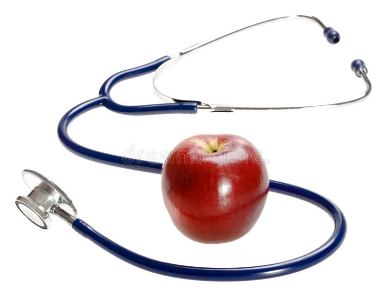 Stethoscope and apple 2