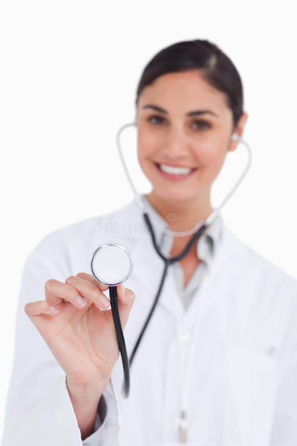 Stethoscope Being Used Female Doctor Stock Photos Free & RoyaltyFree