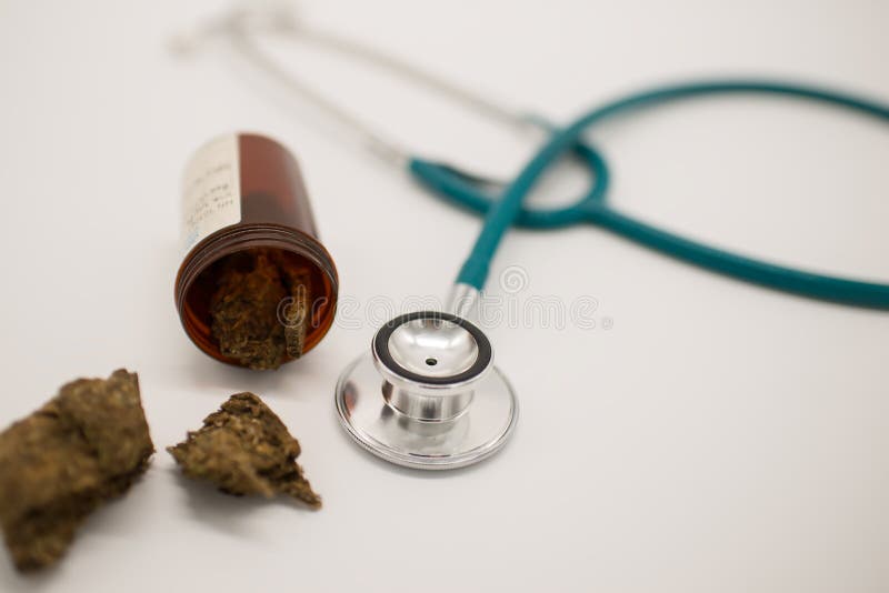 stethoscope and Cannabis royalty free stock image stethoscope and Cannabis royalty free stock image