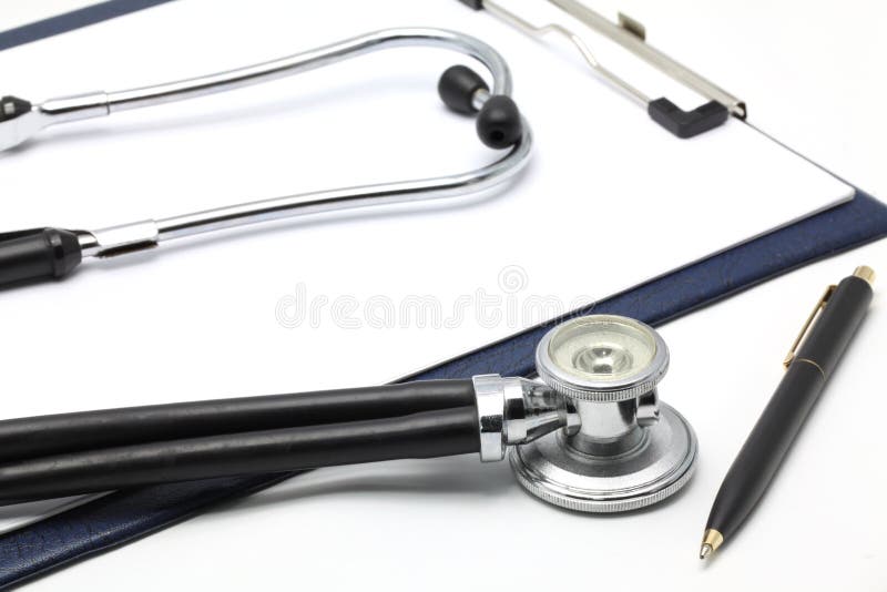 Stethoscope With Clipboard stock photo