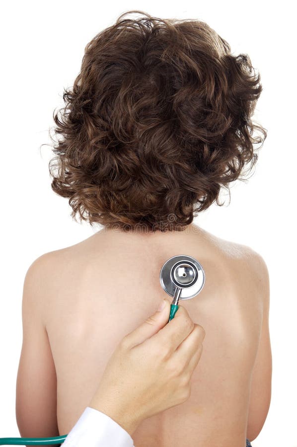 Stethoscope examining a boy