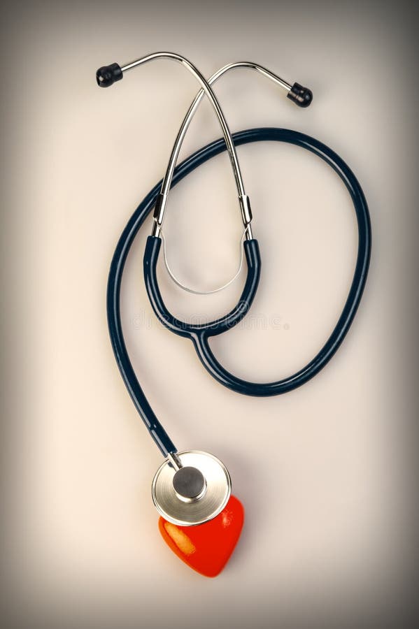 Stethoscope and heart stock image. Image of card, heart 49632623