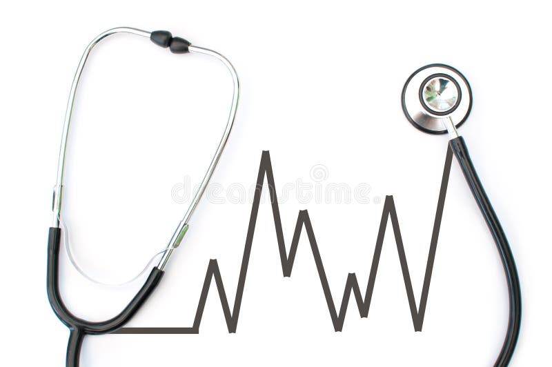 Stethoscope and Heart Pulse Stock Photo Image of hospital, medical