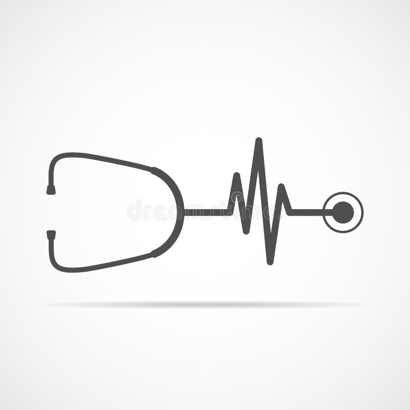EKG Heart Stethoscope SVG