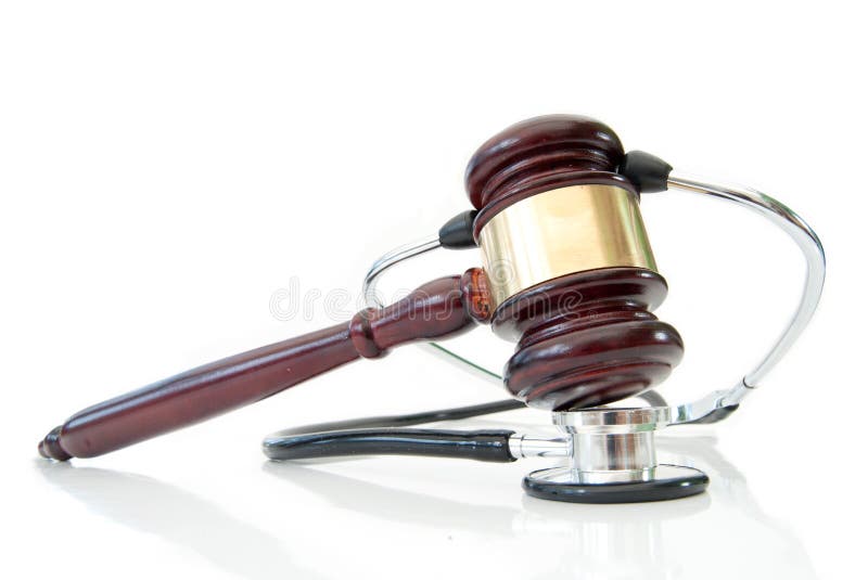 Stethoscope and judges gavel royalty free stock image Stethoscope and judges gavel royalty free stock image