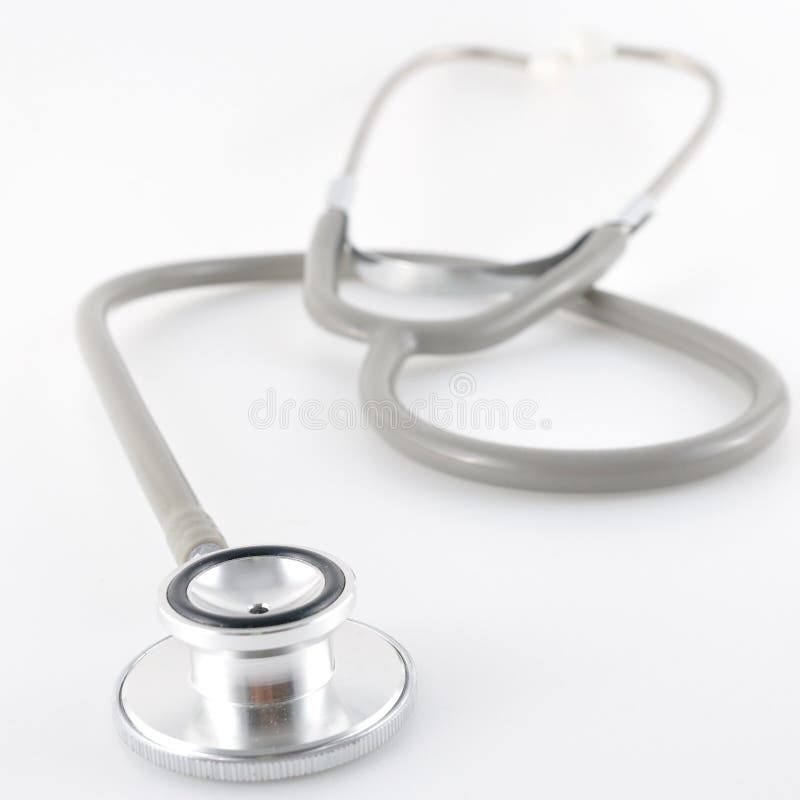 Stethoscope, Medication Tool For Hearing Heart Sound. Stock Photo