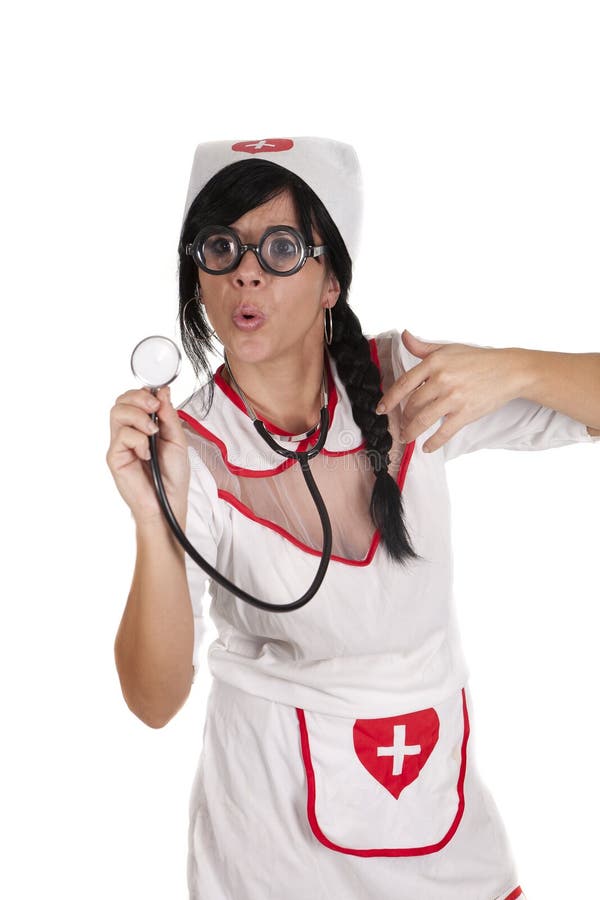 A pretty nurse, ready to care for their patients.