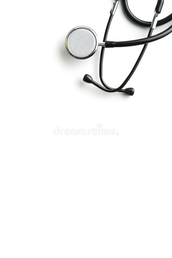 Stethoscope on White Background. Stock Image Image of doctor, medic
