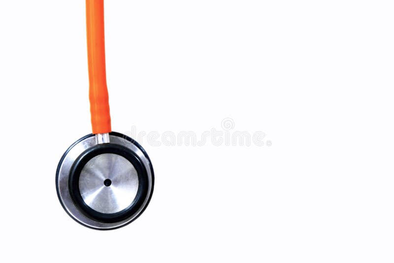 Stetoscopio arancio illustrazione di stock Stetoscopio arancio illustrazione di stock