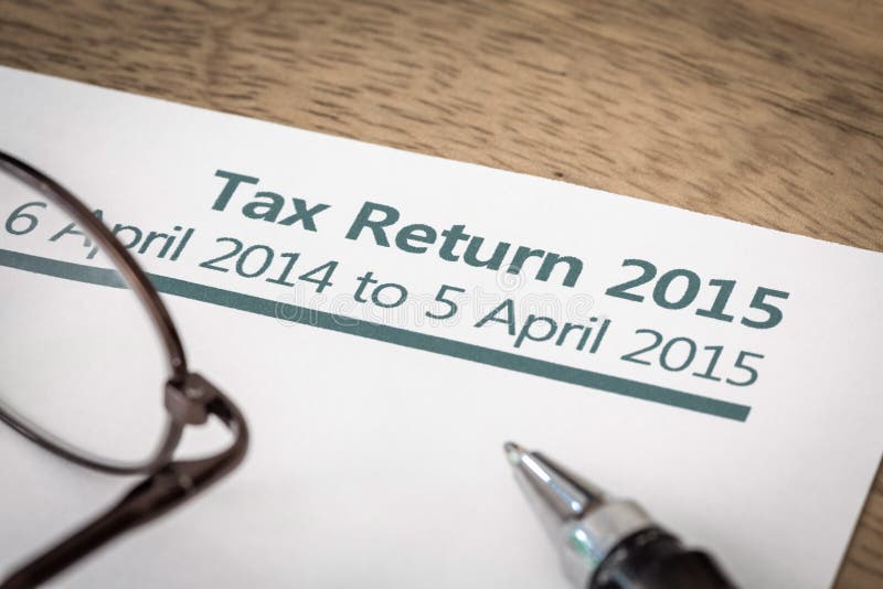 Steuererklärung 2015 lizenzfreie stockfotos