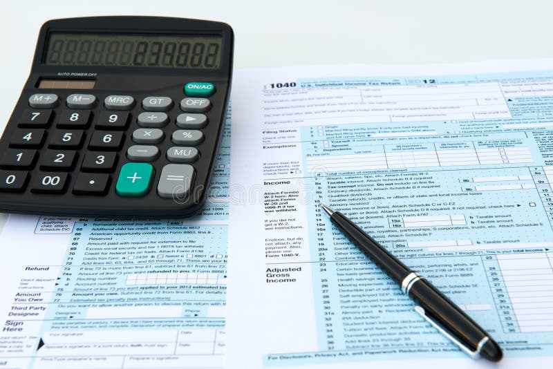Steuerformulare lizenzfreie stockbilder Steuerformulare lizenzfreie stockbilder