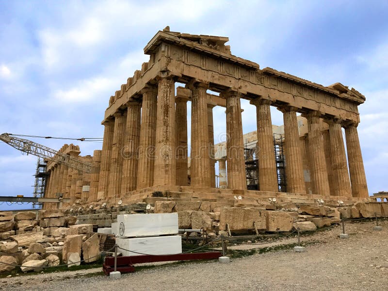 Steun van Parthenon stock fotografie Steun van Parthenon stock fotografie