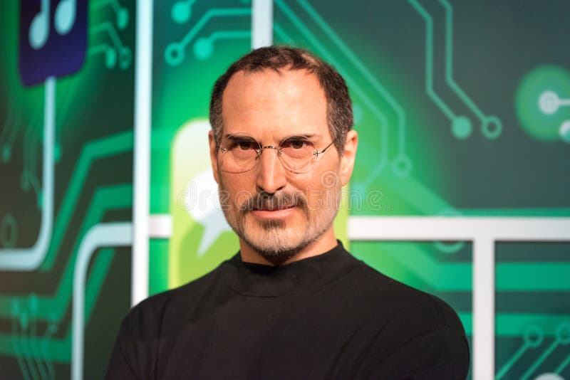 Steve Jobs wax figure at Madame Tussauds wax museum in Istanbul. stock photo Steve Jobs wax figure at Madame Tussauds wax museum in Istanbul. stock photo