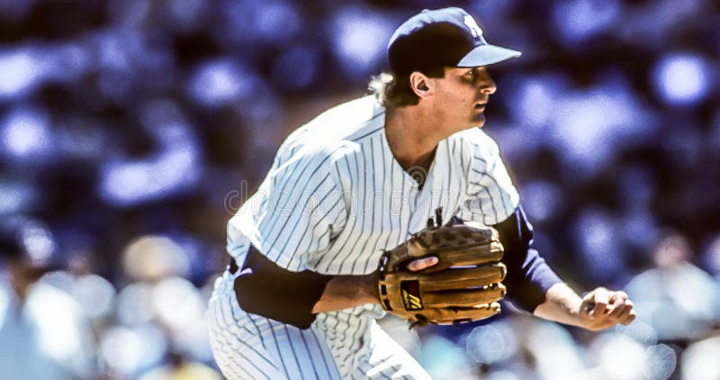 Steve Trout, New York Yankees. Lanceur Steve Trout de New York Yankees Image prise de la diapositive en couleurs