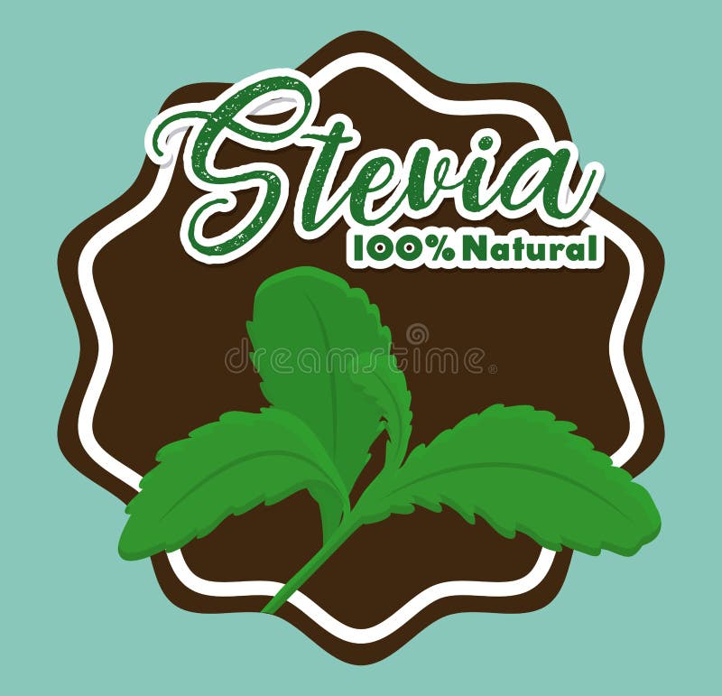 Steviabegreppsdesign vektor illustrationer