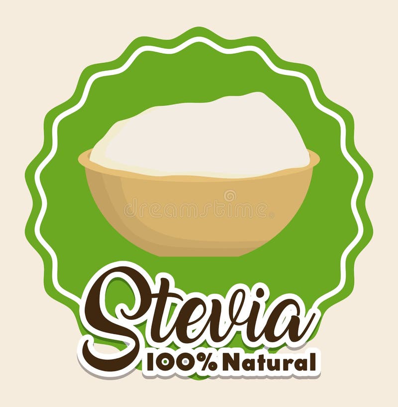 Steviabegreppsdesign vektor illustrationer