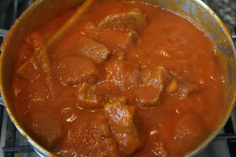 Stew wild boar stock image. Image of tomato, ragu, boar 81276699
