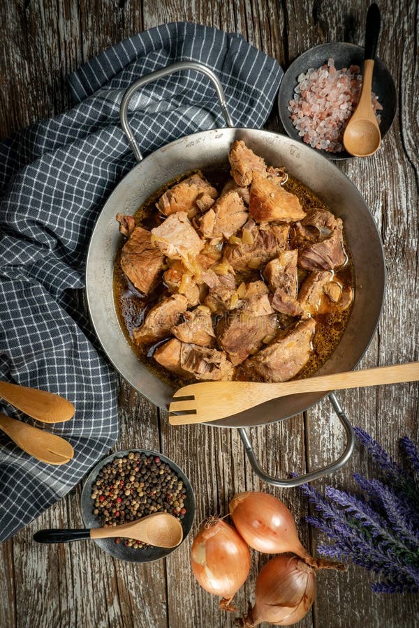 Stewed pork shoulder stock photo. Image of meat, view 270787516