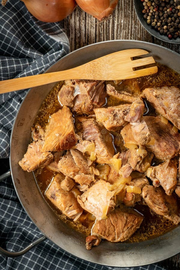 Stewed pork shoulder stock photo. Image of dinner, eating 270787616