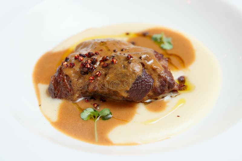 Stewed Veal with Potato Mash Stock Image Image of dinner, meat 41386451