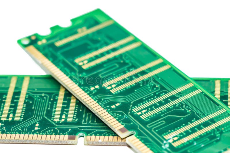 Stick of computer random access memory (RAM) royalty free stock photos