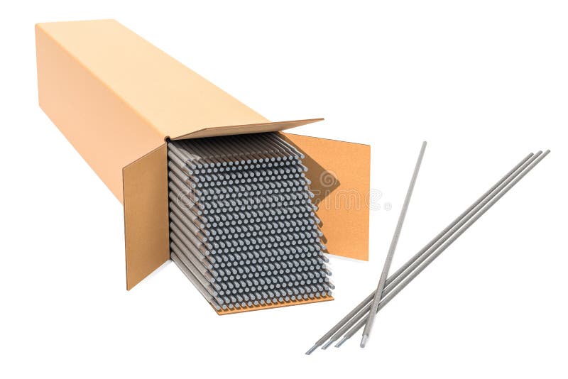 Stick Electrode, Welding Rods. 3D Rendering Stock Illustration Illustration of weld, stack