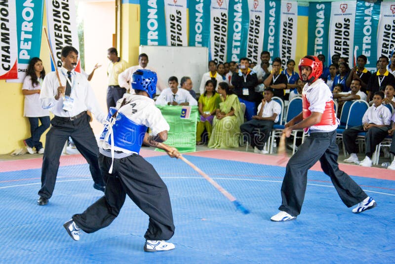 Stick Fighting (Silambam) Action Editorial Photography - Image of arts,  sport: 9563157